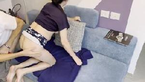 ❤️韵味熟女大姐 身材丰满皮肤白皙在家沙发被帅气大洋吊义子舔穴无套输出无毛肥穴 口爆颜射❤️